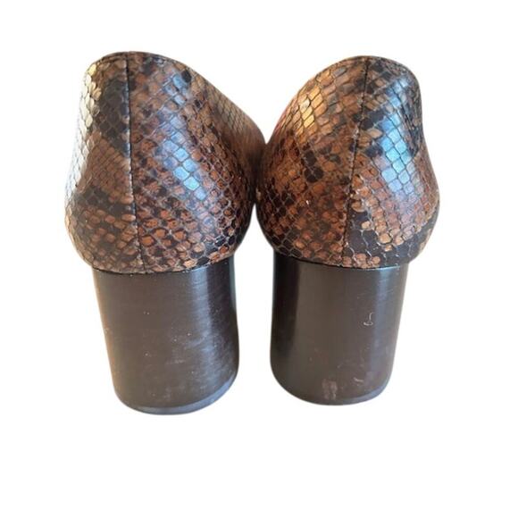 VANELI Snake Print Loafer Heels 8.5 M Brown - Picture 4 of 10
